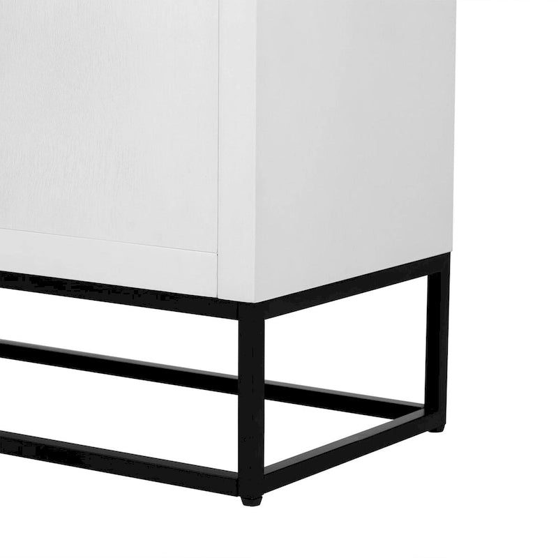 Buffet moderne avec étagères réglables – Rangement polyvalent pour salle à manger, salon et couloir