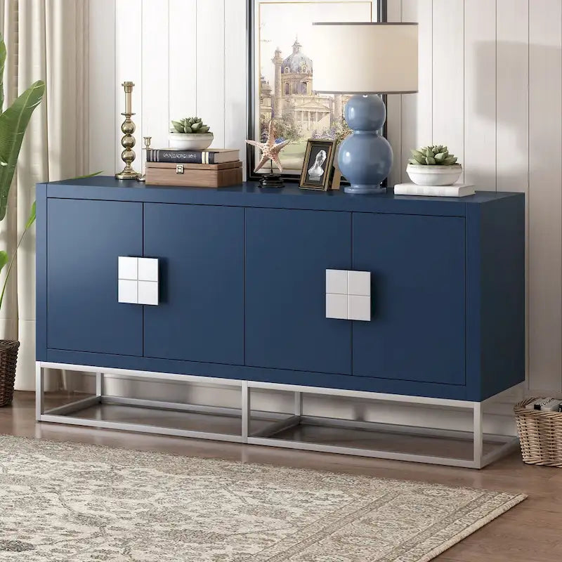 Buffet moderne avec étagères réglables – Rangement polyvalent pour salle à manger, salon et couloir