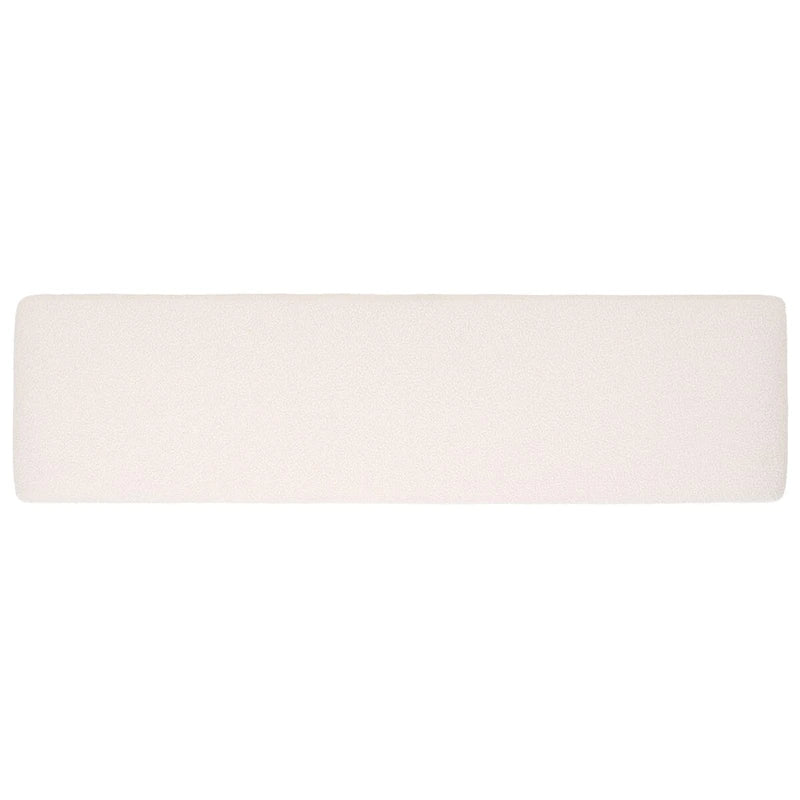 Banc d'appoint capitonné en tissu bouclé – Siège moderne en tissu pour chambre, entrée et salon