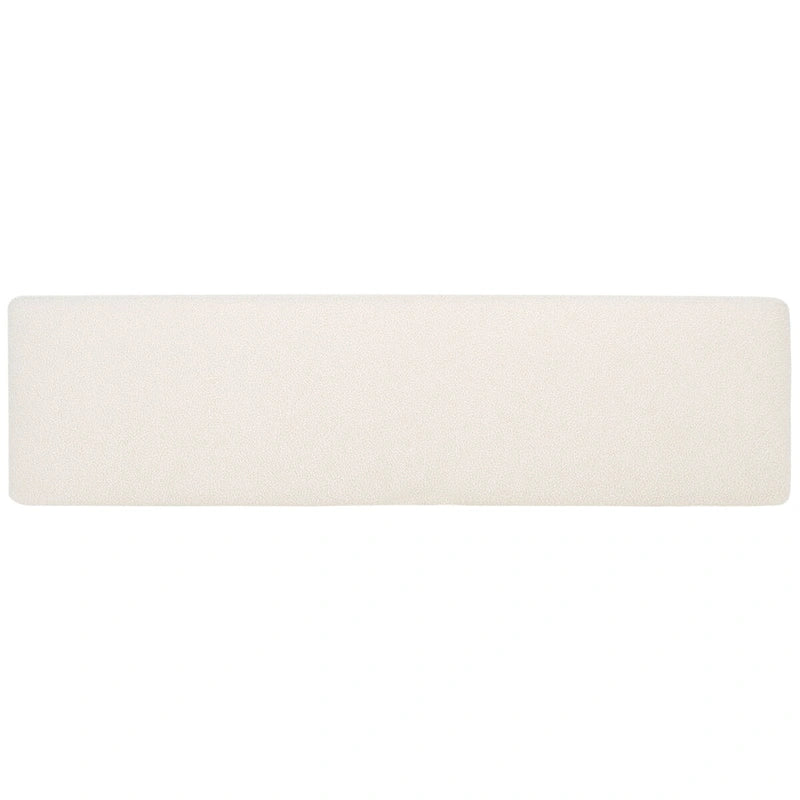 Banc d'appoint capitonné en tissu bouclé – Siège moderne en tissu pour chambre, entrée et salon